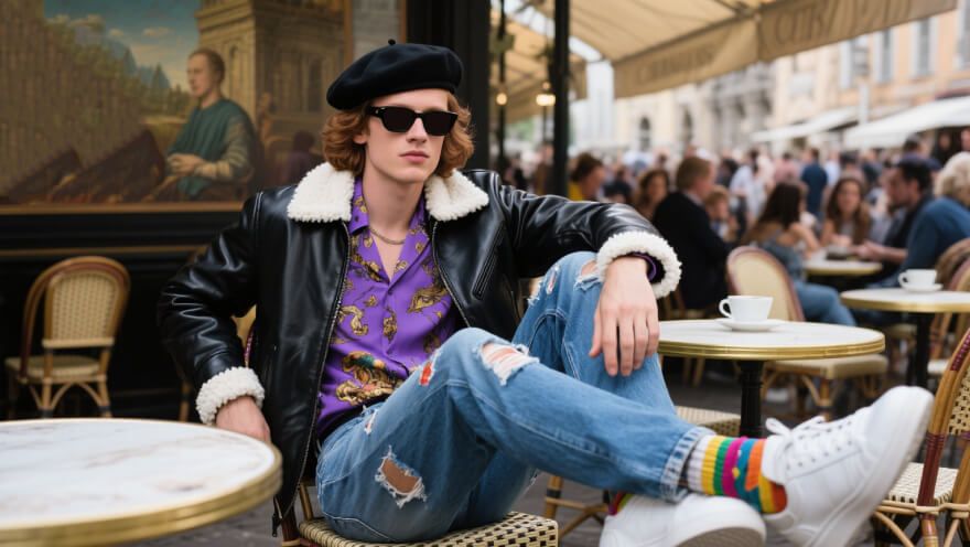 Flux AI prompt understanding showcase with complex artistic instructions